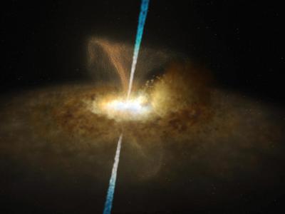 星系NGC1068中心的宇宙尘埃环隐藏着一个超大质量黑洞