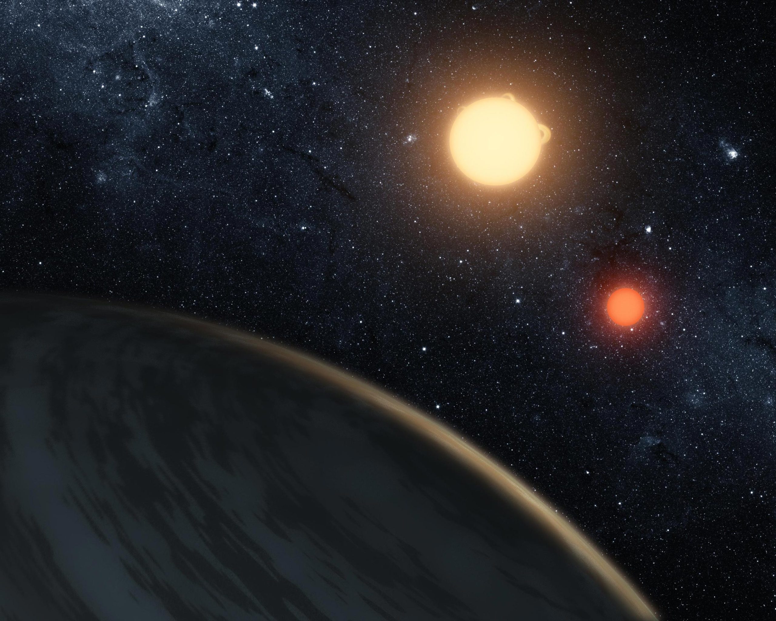 系外行星开普勒-16b有两个太阳 就像《星球大战》中的