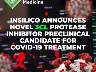 英矽智能发现用于新型冠状病毒引起的肺炎治疗的新型3CL蛋白酶抑制剂临床前候选药物