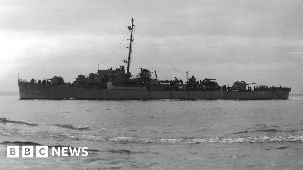 二战美国海军罗伯兹号驱逐舰在菲律宾外海近7000公尺海底寻获