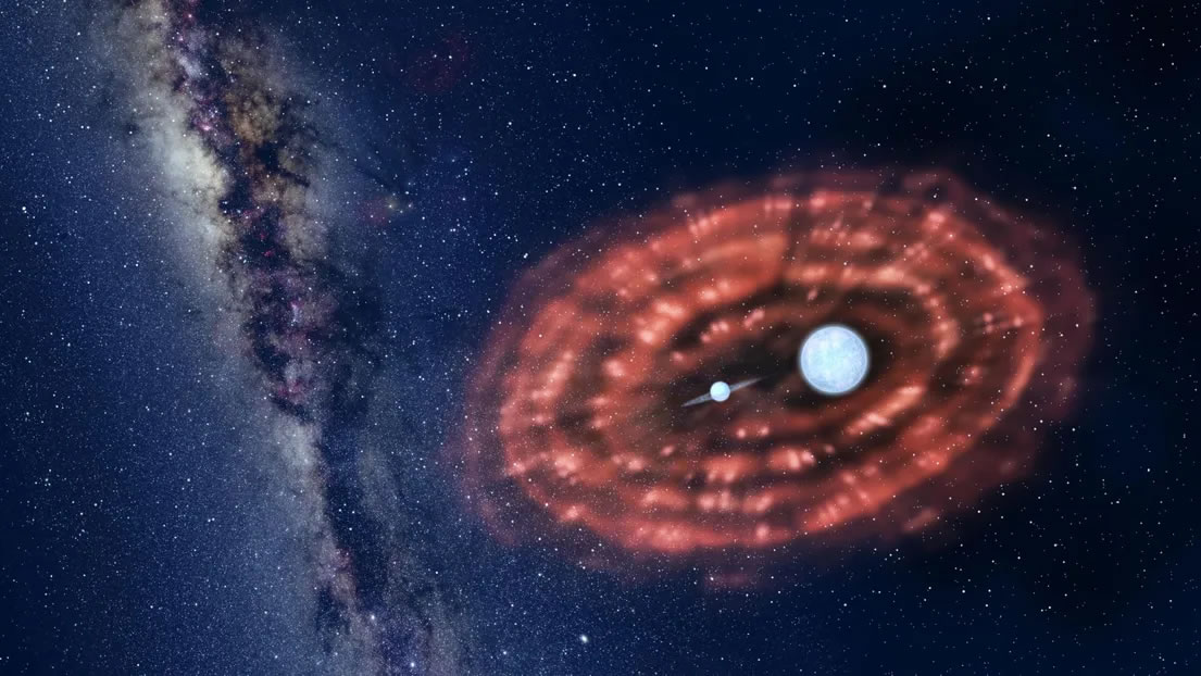 天文学家发现一个以每秒约200公里速度喷出共有包层的双星系统J 1920