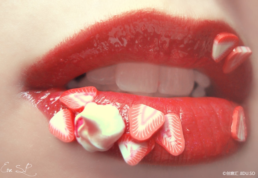 西班牙美男艺术家创作的生果唇彩 炎天的味道(3)
