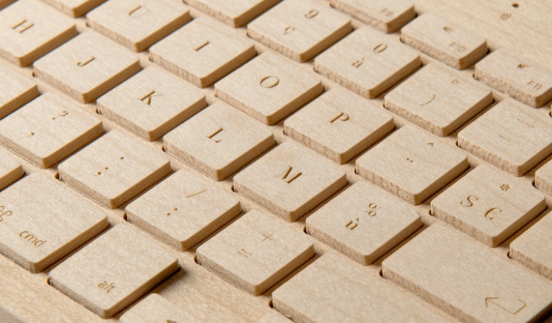 来自法国的纯手工木质键盘 刻上你的独家符号(2)