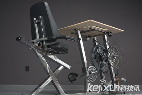 新创意：可发电健身的脚踏车办公桌